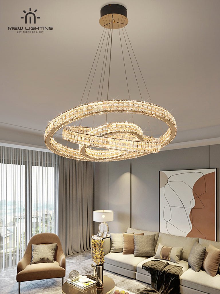 CL102-3 Crystal Chandelier - MEW Lighting