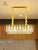 PD211 Crystal Pendant Light Clear Crystal Golden finish - MEW Lighting