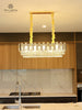 PD211 Crystal Pendant Light Clear Crystal Golden finish - MEW Lighting